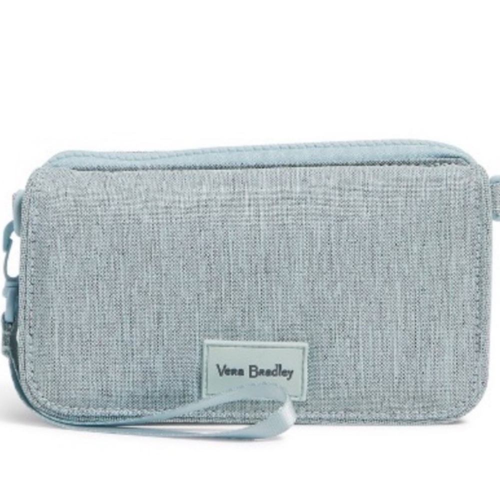 Vera Bradley Cross-Body Light Blue Wristlet